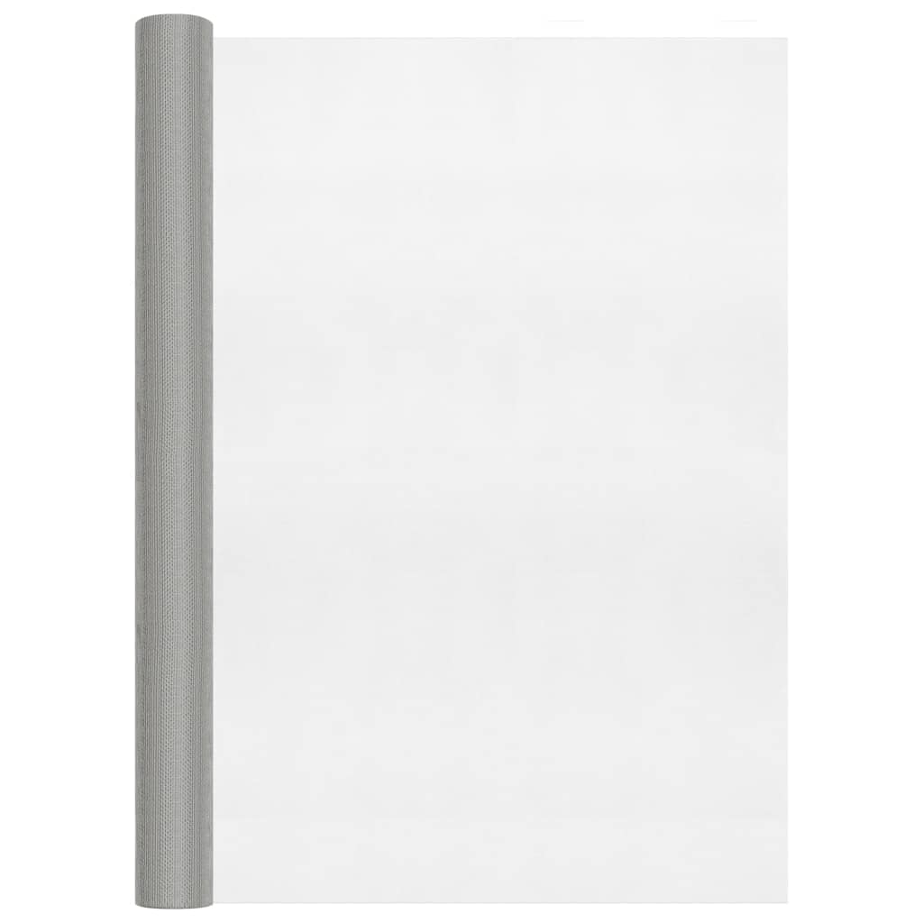 Nettingskjerm rustfritt stål 112x500 cm sølv