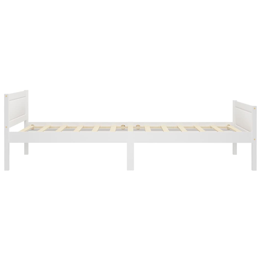 Sengeramme hvit heltre furu 90x200 cm