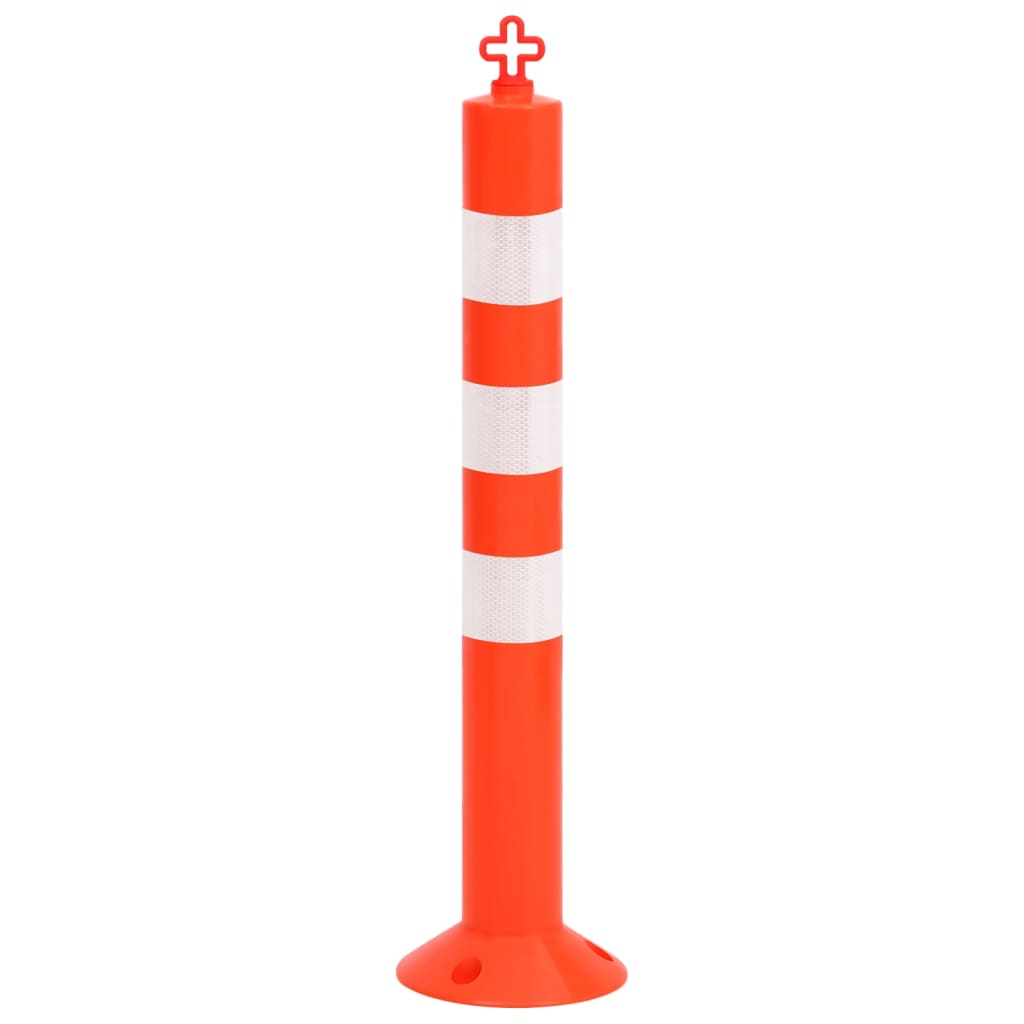 Sperrestolper med kjede 10 stk 75 cm PE