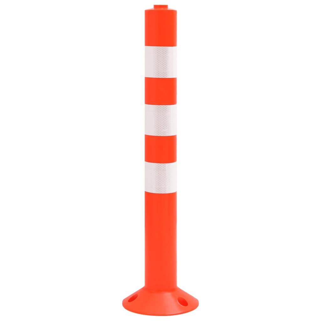 Sperrestolper med kjede 10 stk 75 cm PE