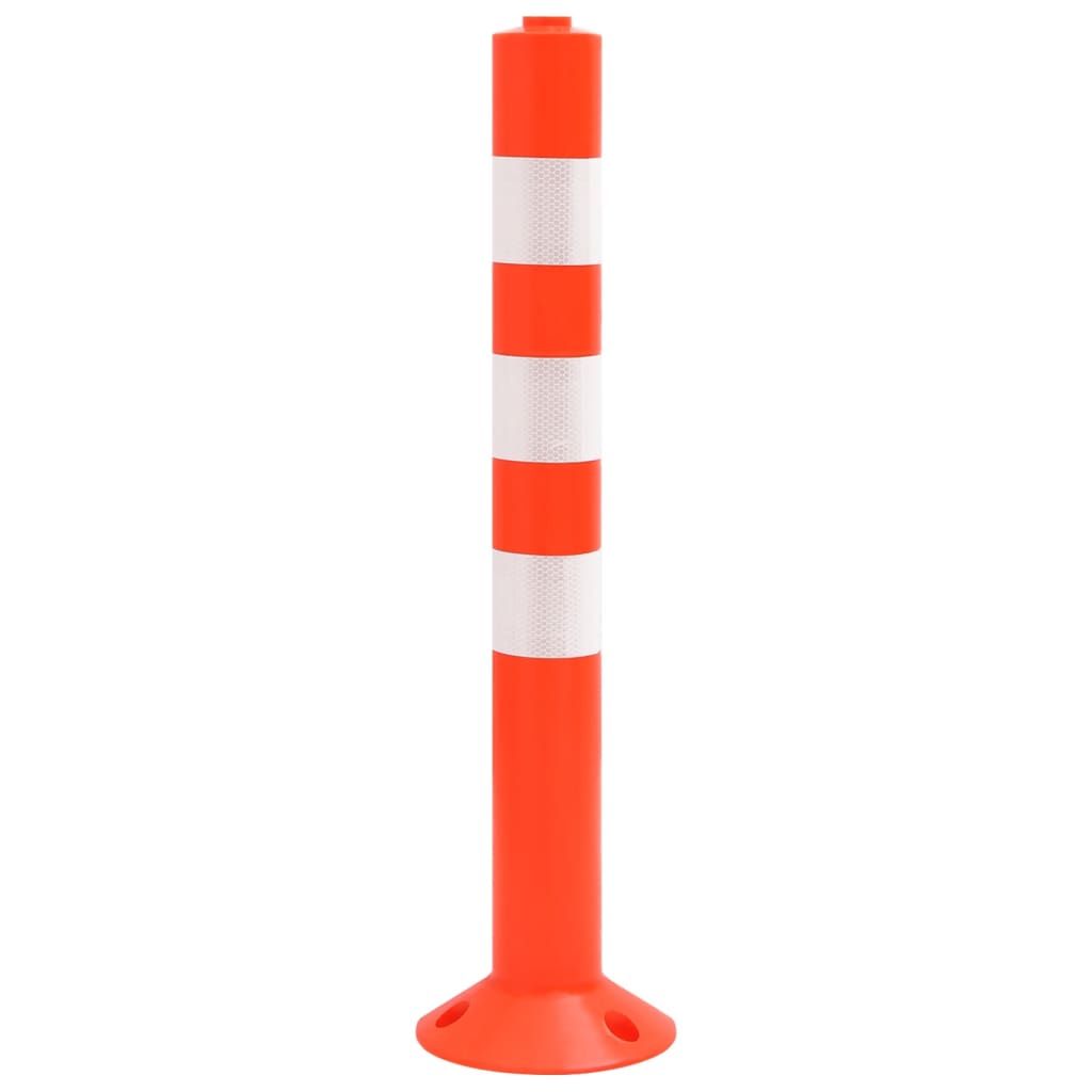 Sperrestolper med kjede 10 stk 75 cm PE
