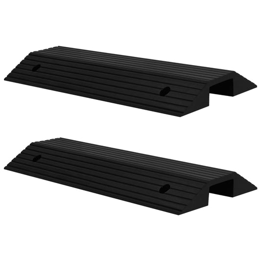 Terskelramper bro 2 stk 80x40x8 cm gummi