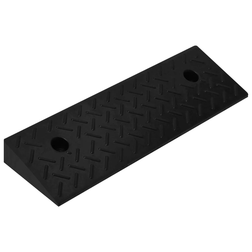 Fortausrampe 2 stk 50x17,5x5 cm gummi vidaXL