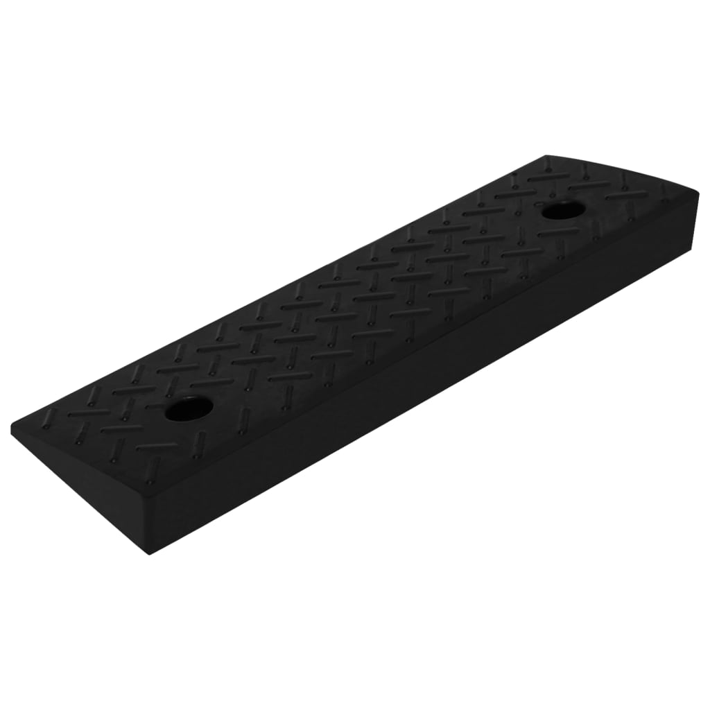 Fortausrampe 2 stk 50x17,5x5 cm gummi vidaXL