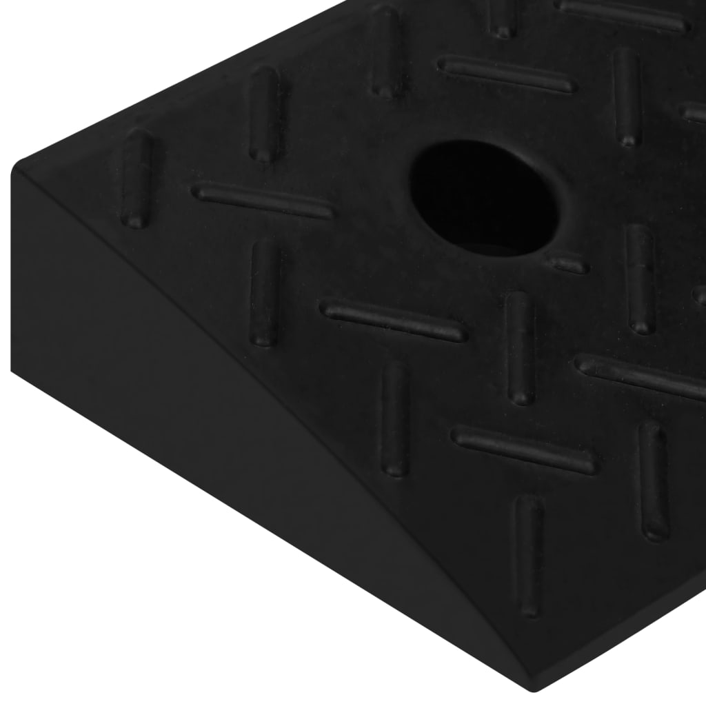 Fortausrampe 2 stk 50x17,5x5 cm gummi vidaXL