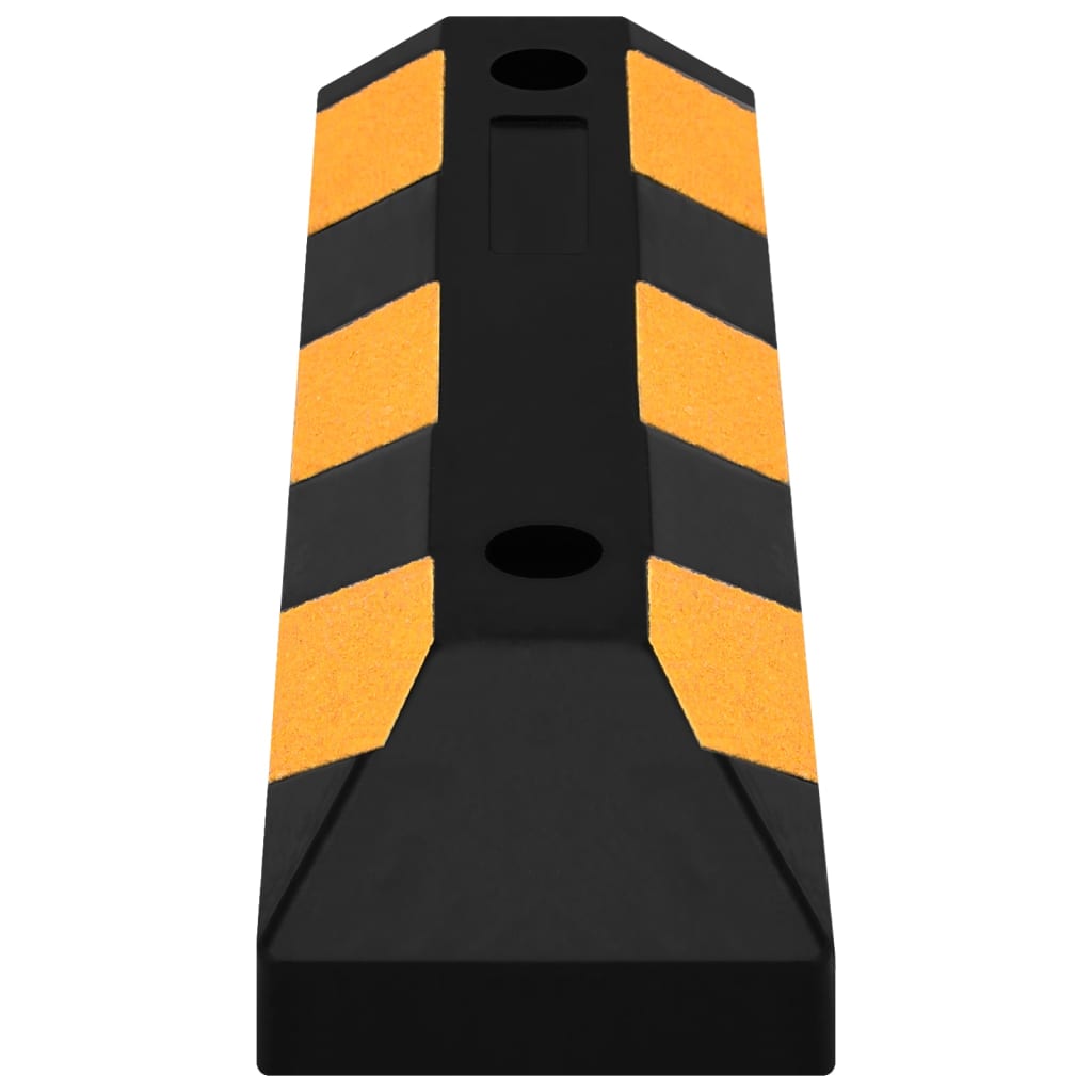 Reflekterende parkeringsklosser 2 stk 56x15x10 cm gummi