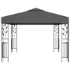 Paviljong med LED-lysslynge 3x3 m antrasitt