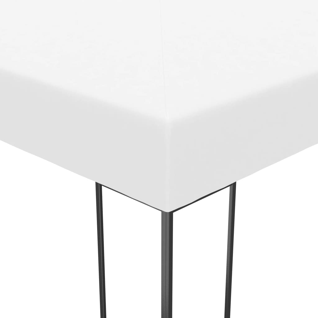 Paviljong med LED-lysslynge 4x3x2,7 m hvit vidaXL