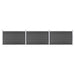 Gjerdepanelsett WPC 526x105 cm svart vidaXL