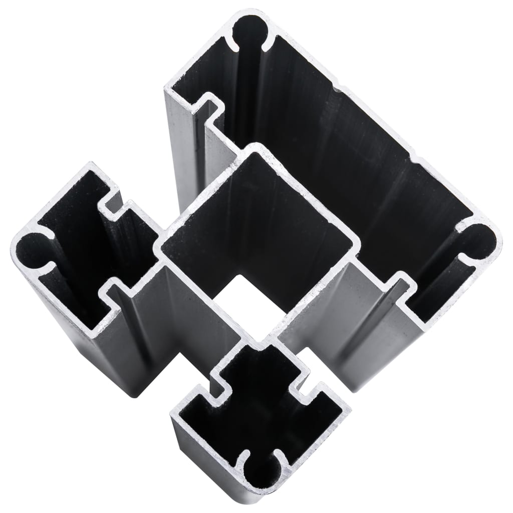 Gjerdepanel WPC 872x105 cm svart vidaXL