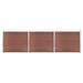 Gjerdepanelsett WPC 526x146 cm brun