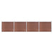 Gjerdepanelsett WPC 699x146 cm brun