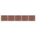 Gjerdepanelsett WPC 872x146 cm brun