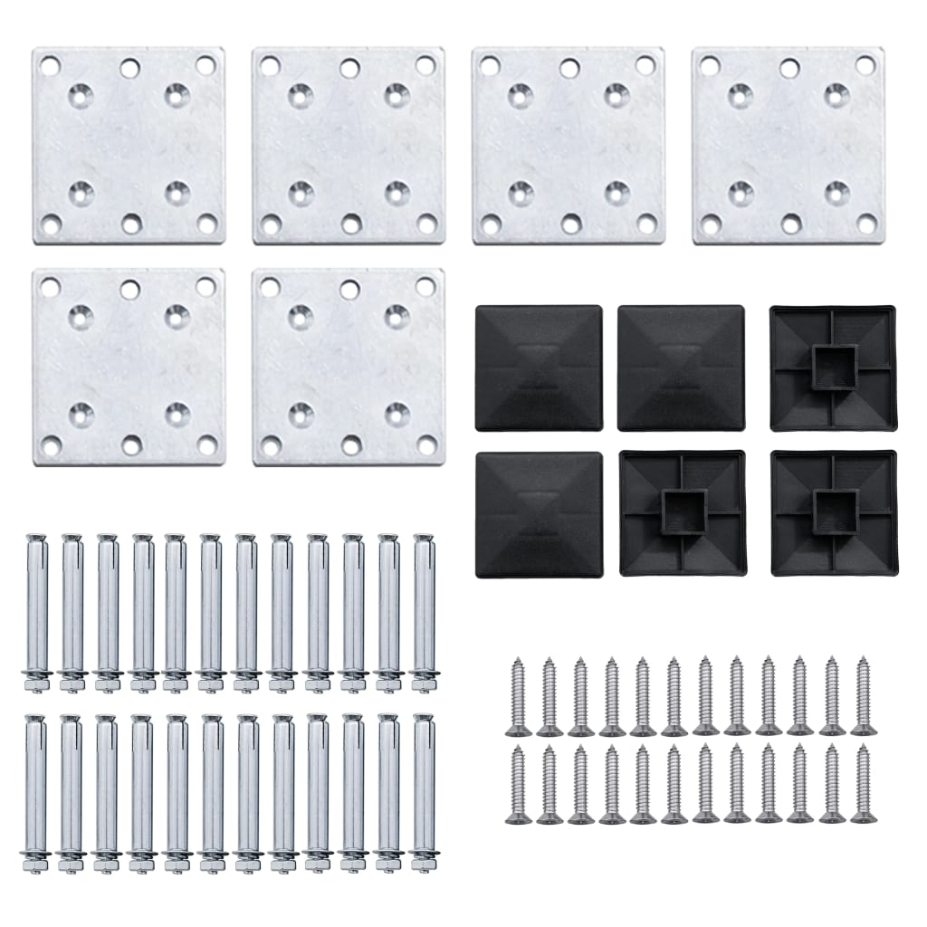 Gjerdepanelsett WPC 872x146 cm brun