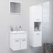 Baderomsmøbelsett hvit sponplate