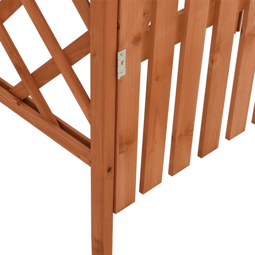 Pergola med port 116x40x204 cm heltre gran
