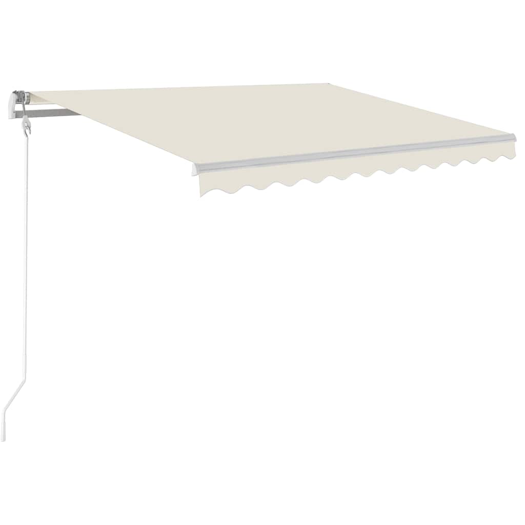 Automatisk uttrekkbar markise 300x250 cm kremhvit vidaXL