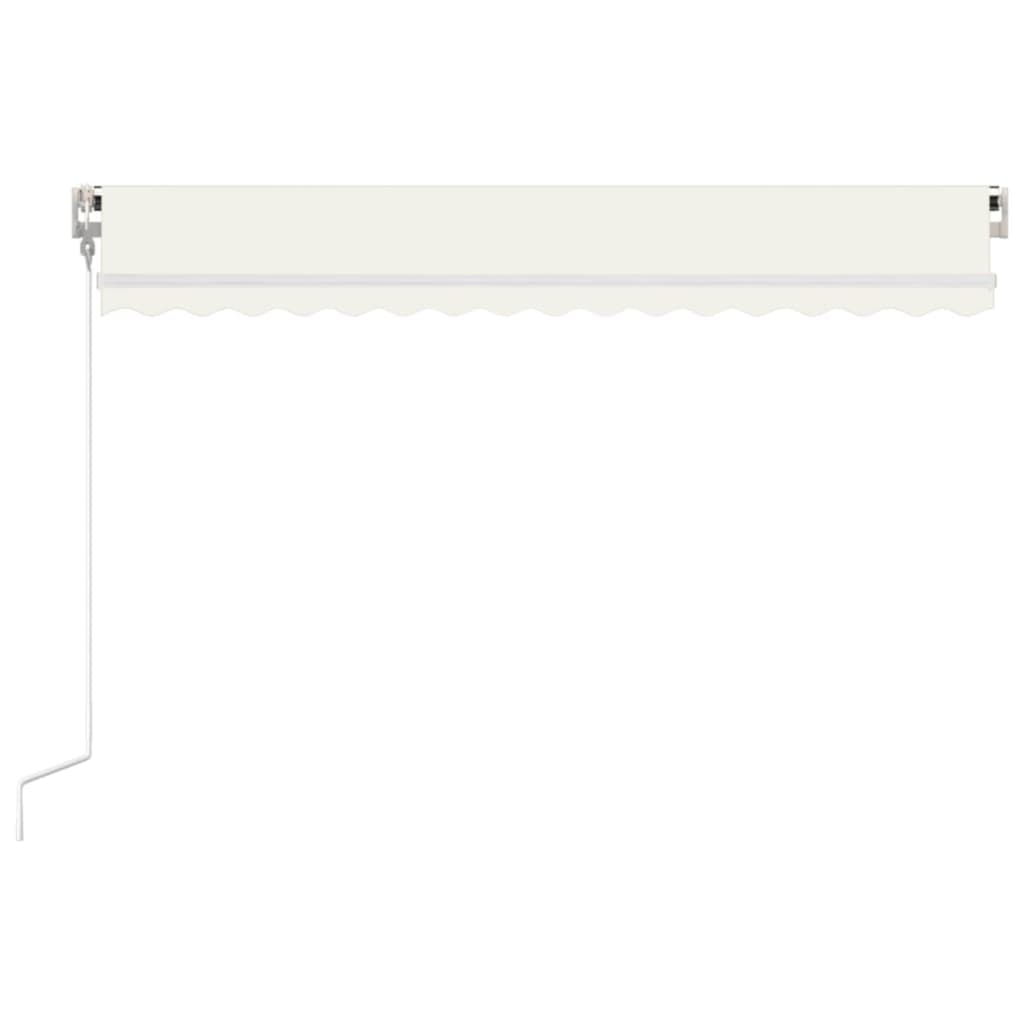 Automatisk uttrekkbar markise 400x350 cm kremhvit vidaXL