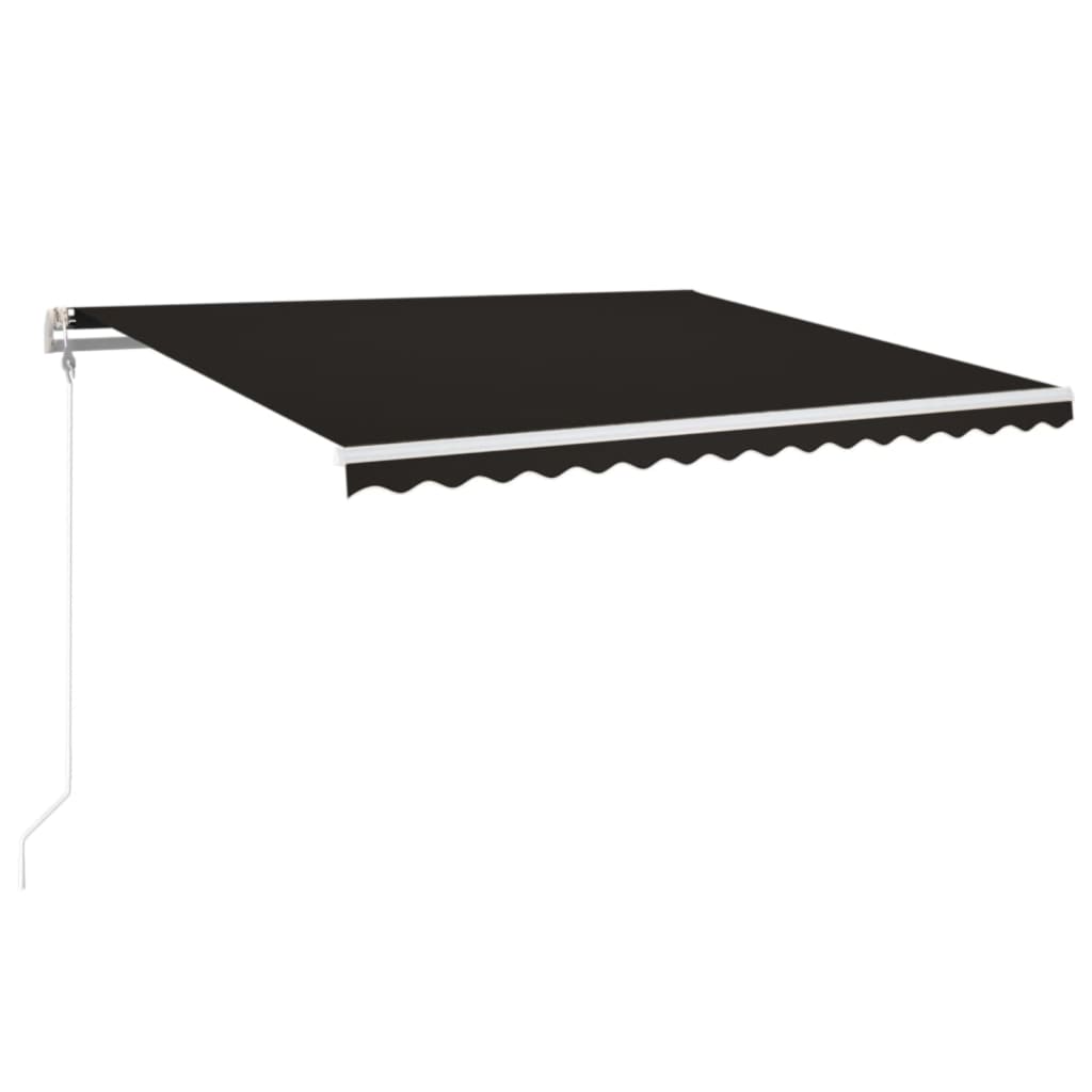 Automatisk uttrekkbar markise 400x350 cm antrasitt vidaXL