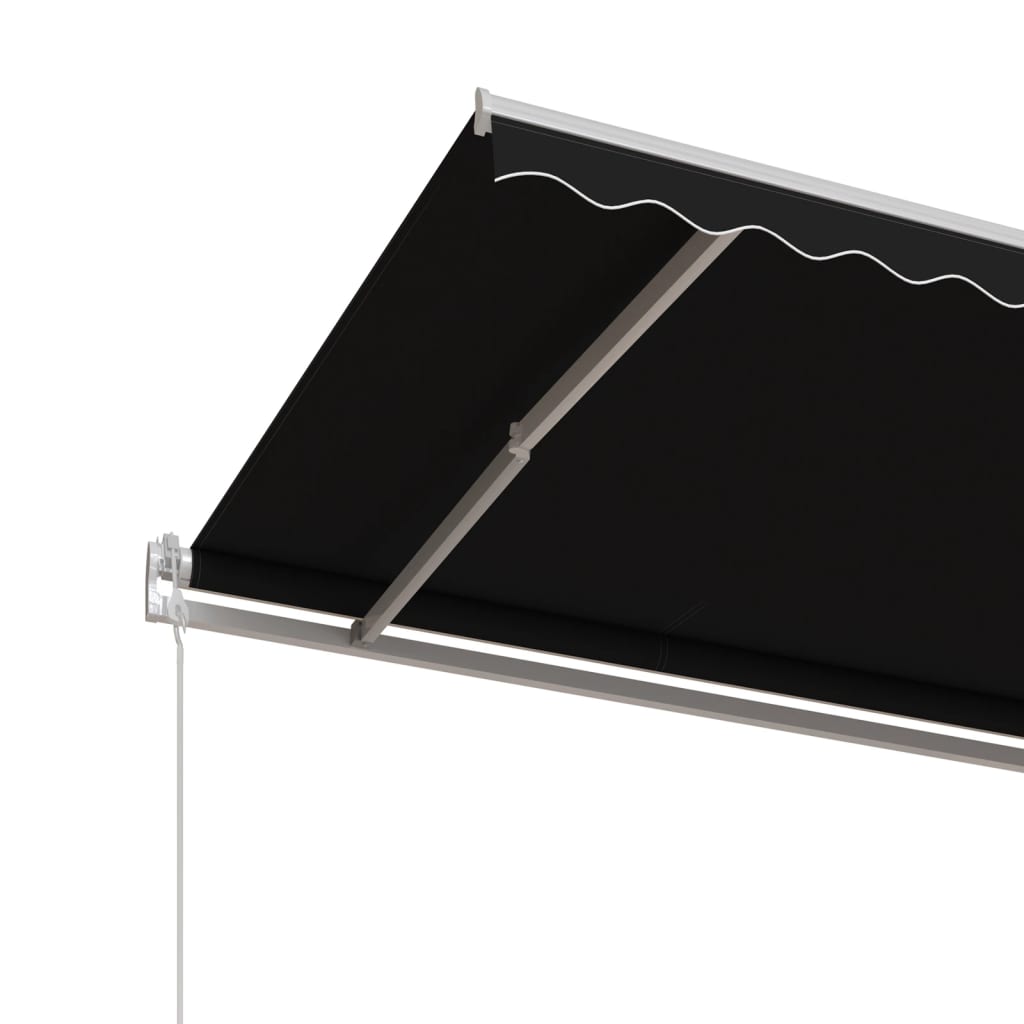 Automatisk uttrekkbar markise 400x350 cm antrasitt vidaXL