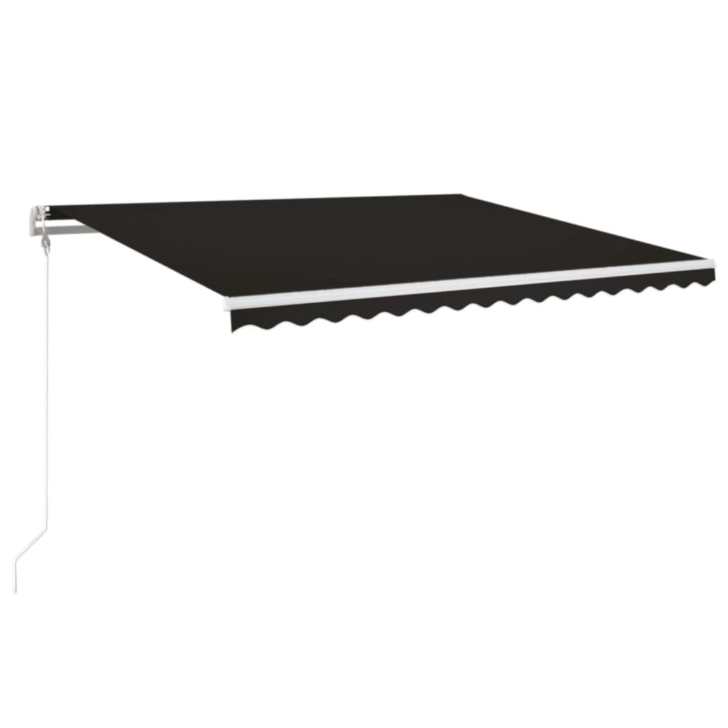 Automatisk uttrekkbar markise 450x350 cm antrasitt vidaXL