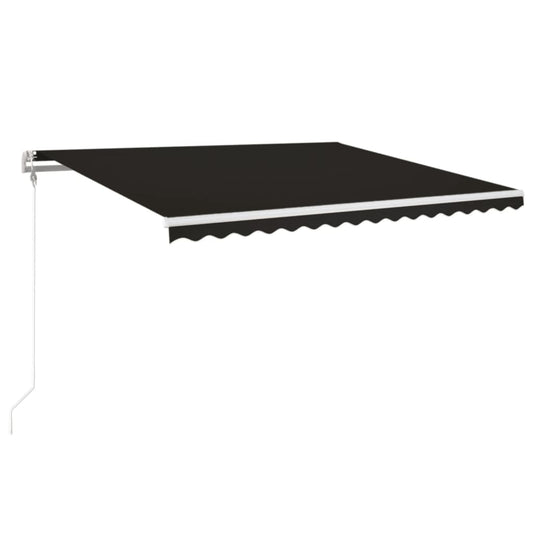 Automatisk uttrekkbar markise 450x350 cm antrasitt vidaXL