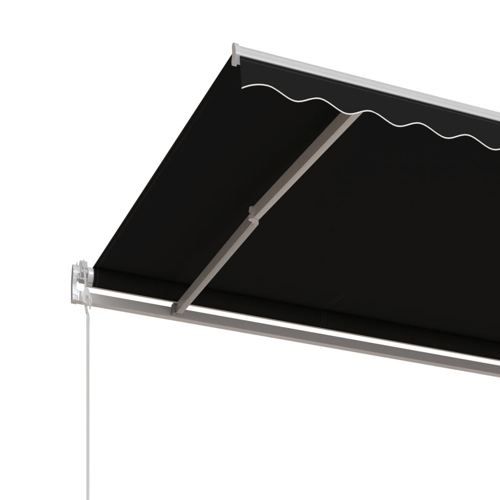 Automatisk uttrekkbar markise 450x350 cm antrasitt vidaXL