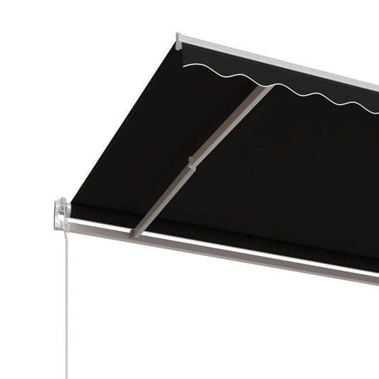 Automatisk uttrekkbar markise 450x350 cm antrasitt vidaXL