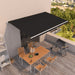 Manuell uttrekkbar markise 500x350 cm antrasitt vidaXL