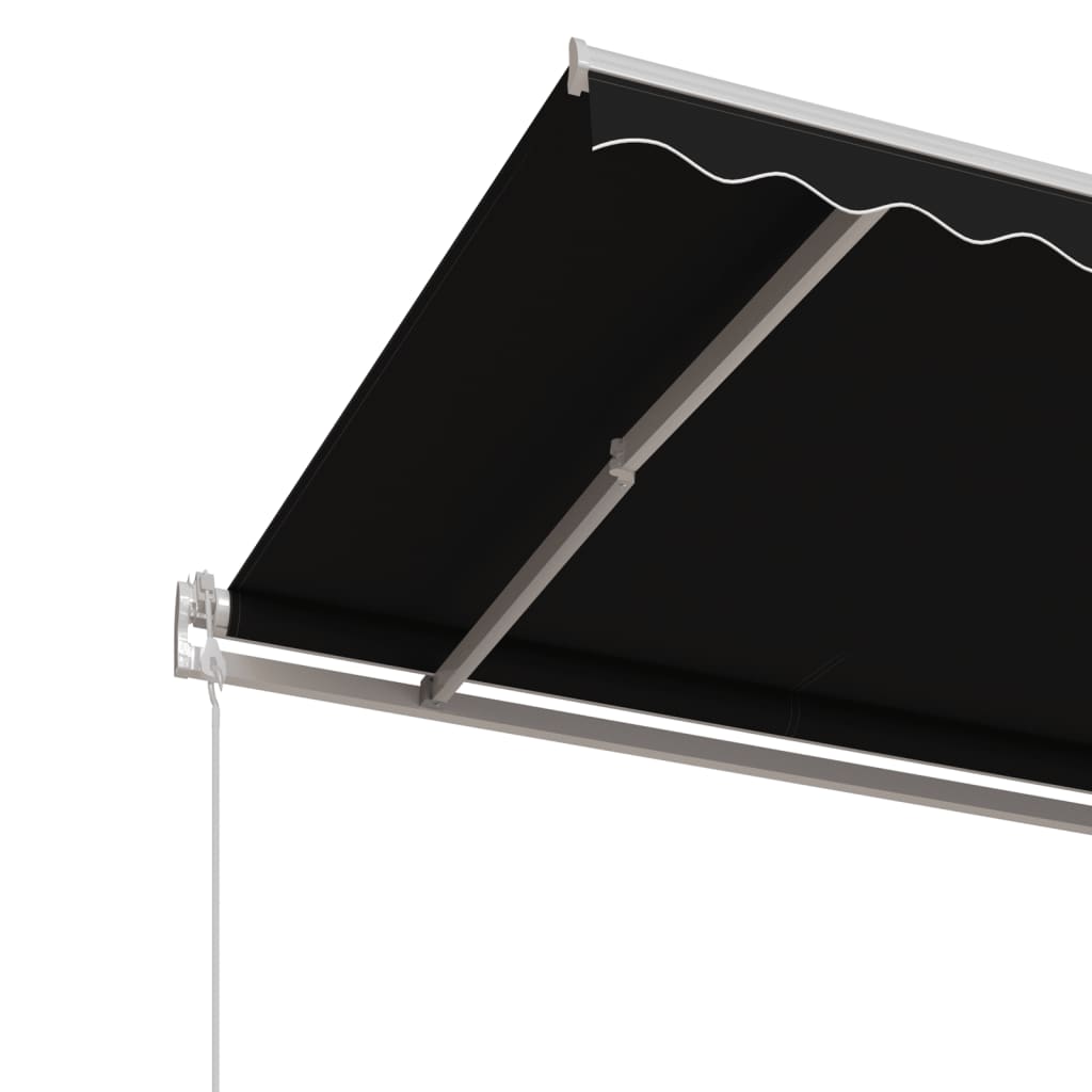 Automatisk uttrekkbar markise 500x350 cm antrasitt vidaXL