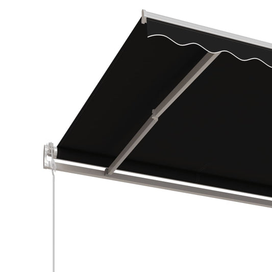 Automatisk uttrekkbar markise 500x350 cm antrasitt vidaXL
