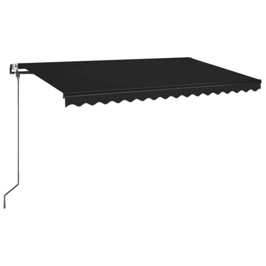 Automatisk uttrekkbar markise 400x350 cm antrasitt vidaXL