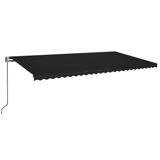 Automatisk uttrekkbar markise 600x350 cm antrasitt vidaXL