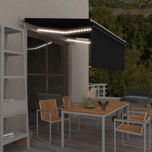 Automatisk markise rullegardin LED vindsensor 3,5x2,5 m