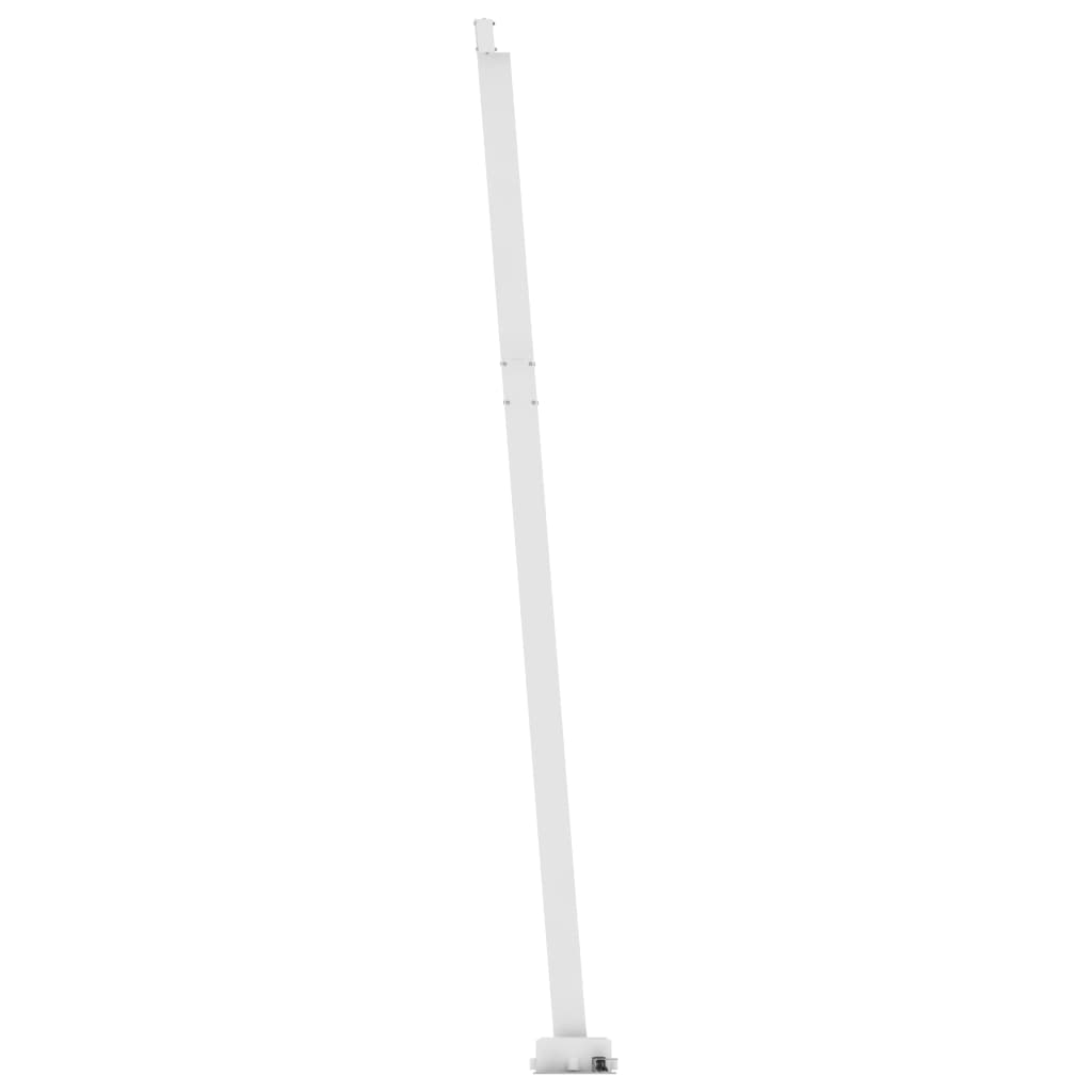Frittstående automatisk markise 300x250 cm gul og hvit