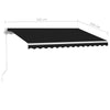 Frittstående manuell uttrekkbar markise 350x250 cm antrasitt