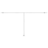 Manuell uttrekkbar markise med LED 600x300 cm kremhvit
