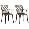 Bistrosett 3 deler støpt aluminium bronse