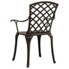 Bistrosett 3 deler støpt aluminium bronse