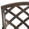 Bistrosett 3 deler støpt aluminium bronse