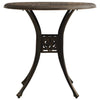 Bistrosett 3 deler støpt aluminium bronse