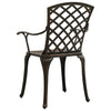 Bistrosett 3 deler støpt aluminium bronse