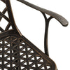Bistrosett 3 deler støpt aluminium bronse