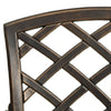 Bistrosett 3 deler støpt aluminium bronse