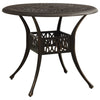 Bistrosett 3 deler støpt aluminium bronse