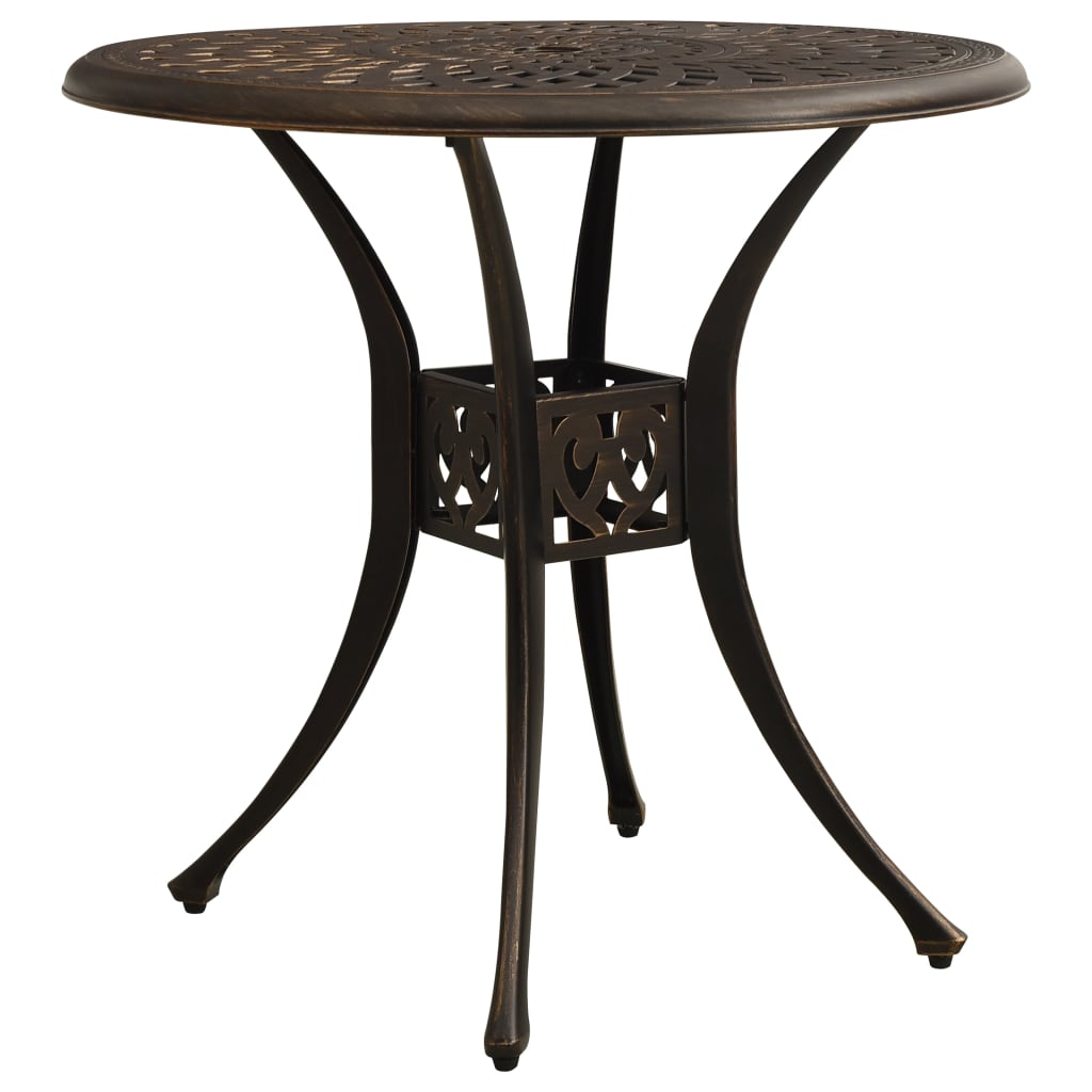 Bistrosett 5 deler støpt aluminium bronse vidaXL