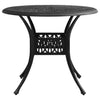 Bistrosett 5 deler støpt aluminium svart