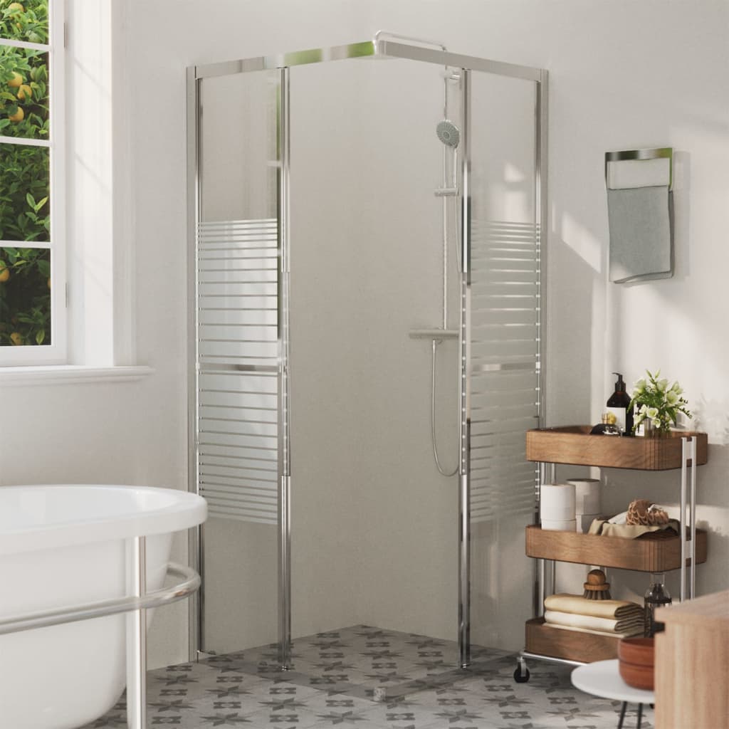 Dusjkabinett ESG 80x80x180 cm vidaXL
