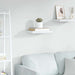 Flytende vegghylle eik og hvit 40x23,5x3,8 cm MDF