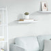 Flytende vegghylle eik og hvit 60x23,5x3,8 cm MDF